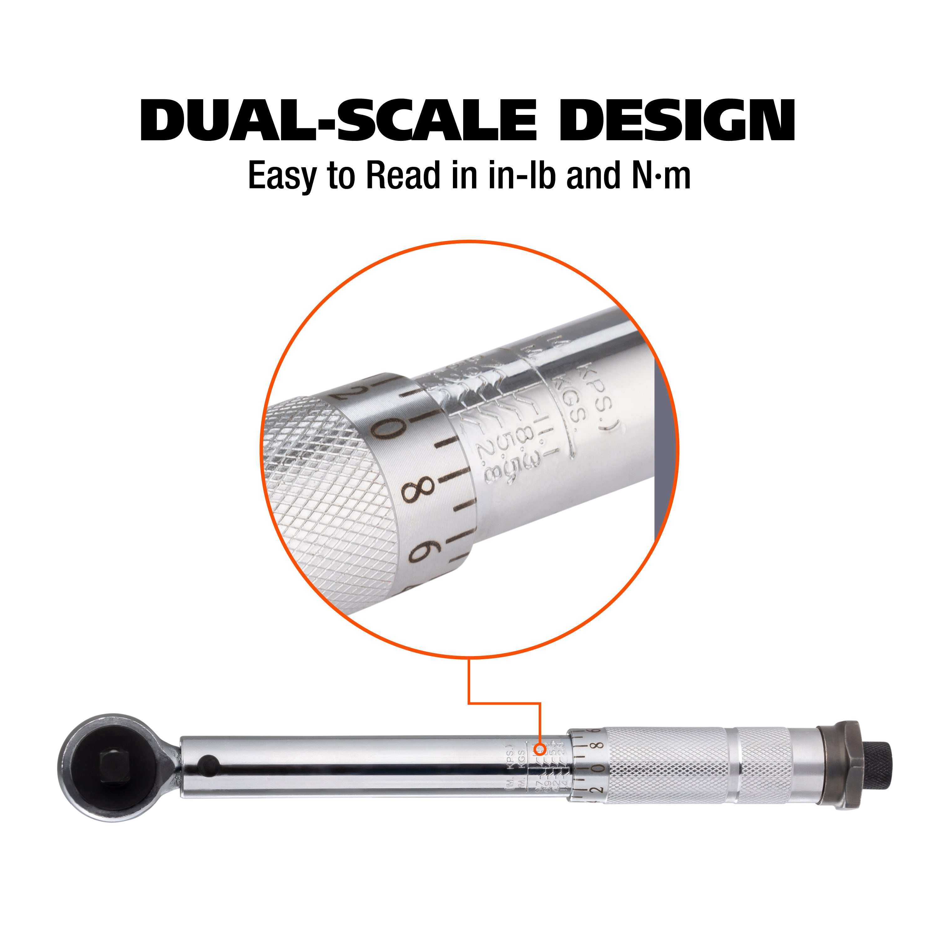 GreatNeck MATW1 3/8 Drive Click Style Torque Wrench (120-960 In/Lb