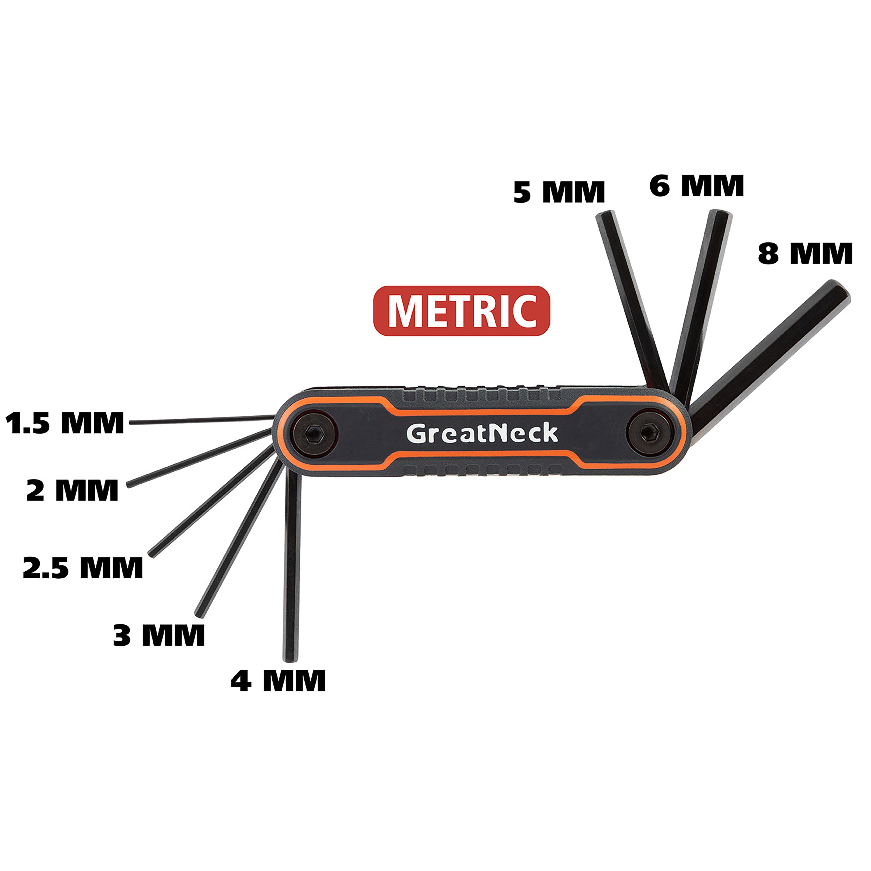 GreatNeck 74205 2-Piece Folding Hex Key Set – GreatNeckTools