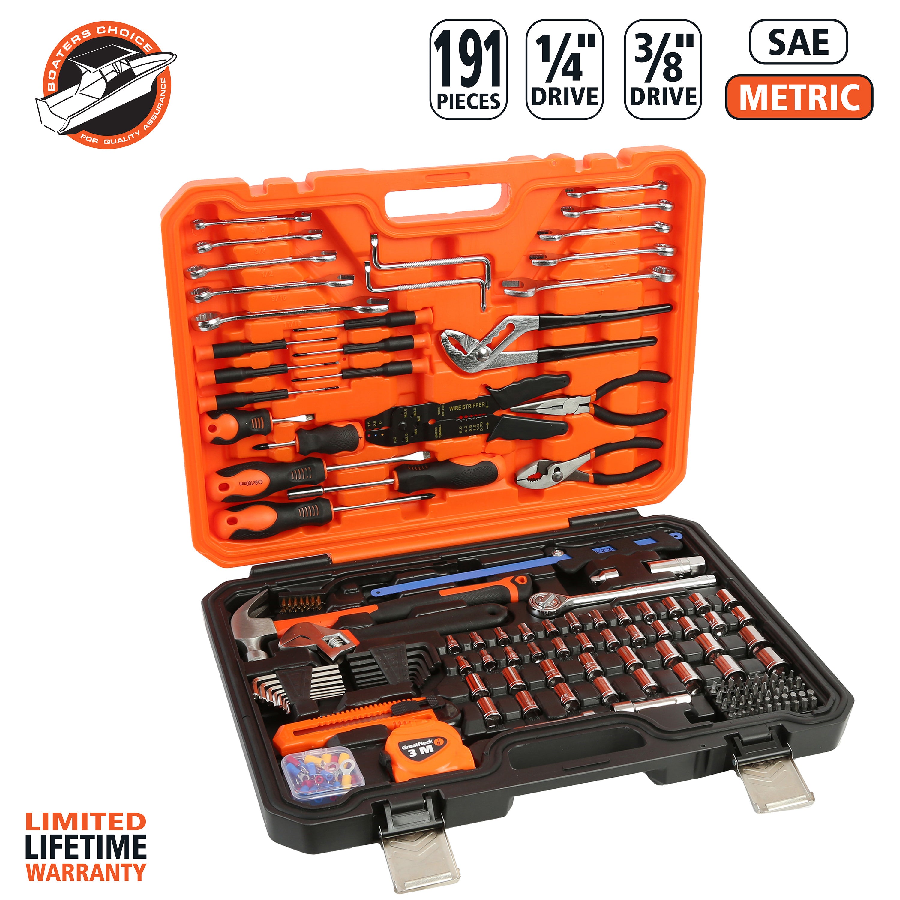 GreatNeck MS191 Mariner's Tool Set (191 Piece) – GreatNeckTools
