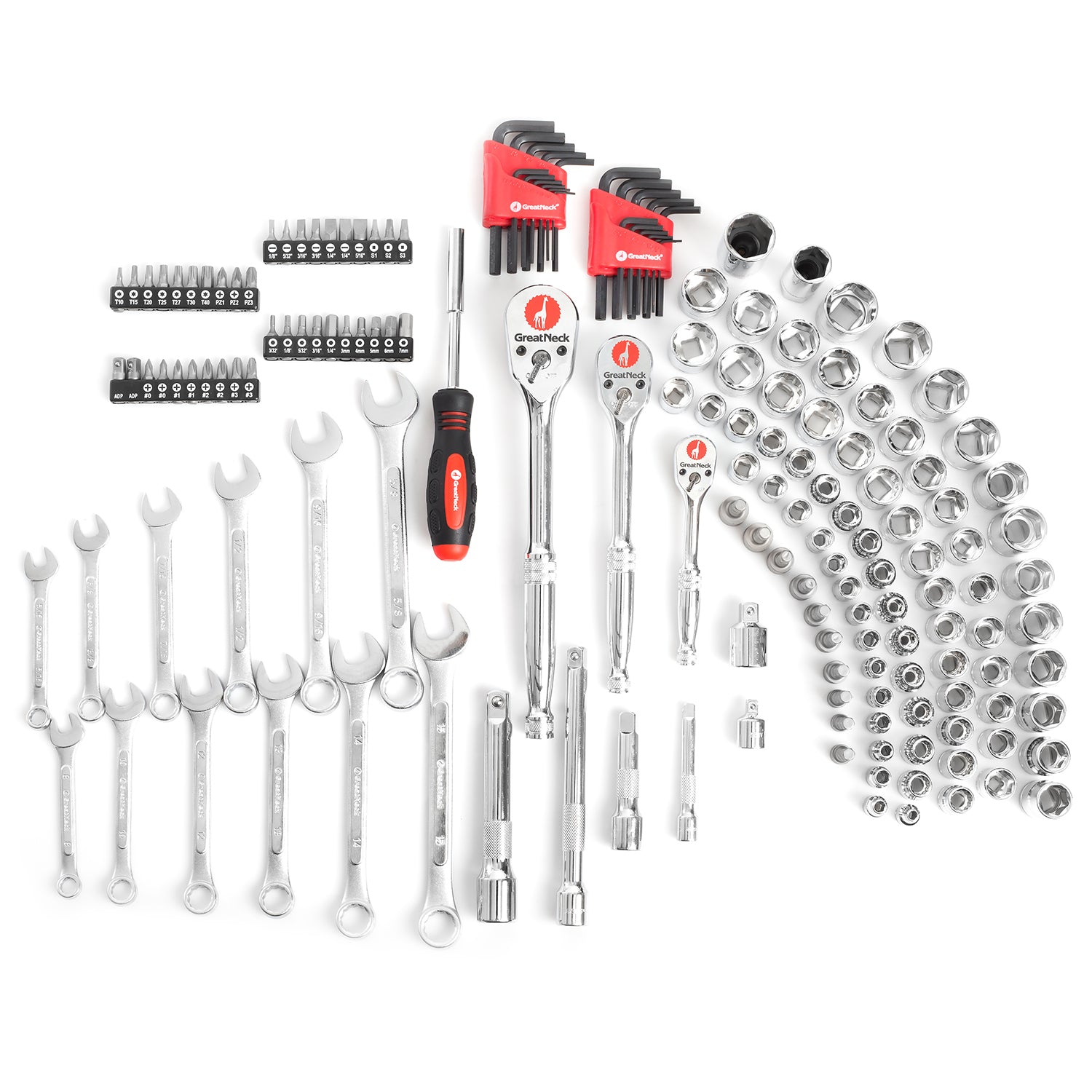 GreatNeck GN175 Mechanic's Tool Set (175 Piece) – GreatNeckTools