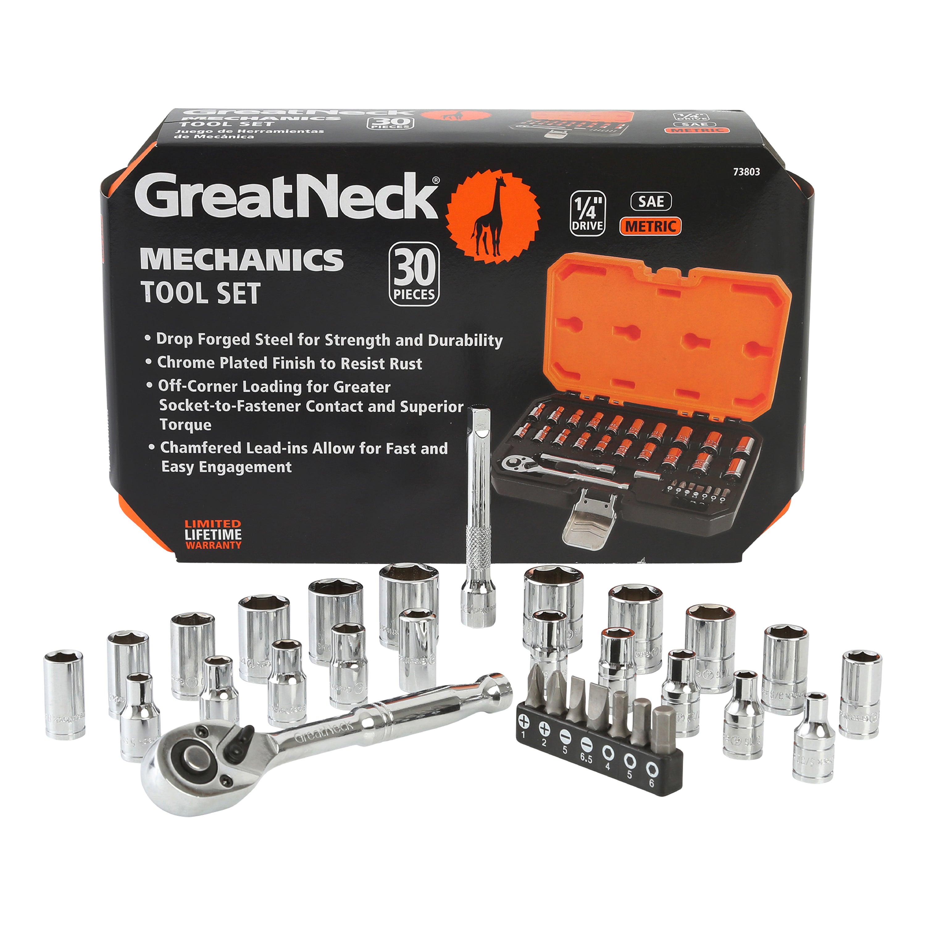 GreatNeck 73803 Mechanics Tool Set – GreatNeckTools