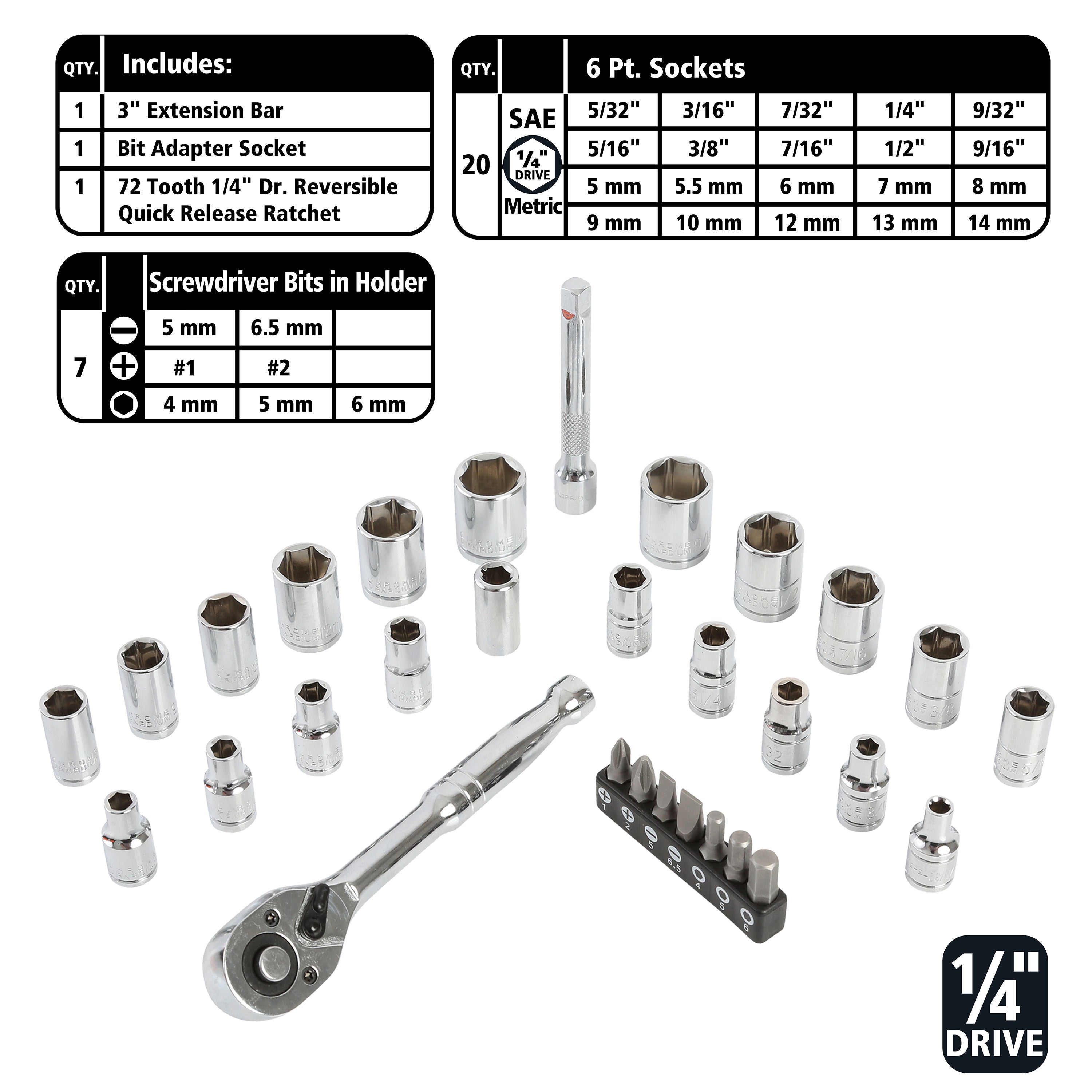 GreatNeck 73803 Mechanics Tool Set – GreatNeckTools