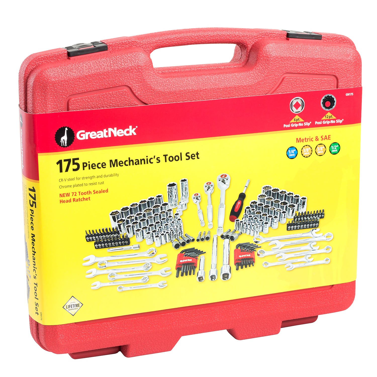 Great mechanics 10・11・12・13     4巻 GreatNeck GN175 Mechanic's Tool Set (175 Piece) – GreatNeckTools