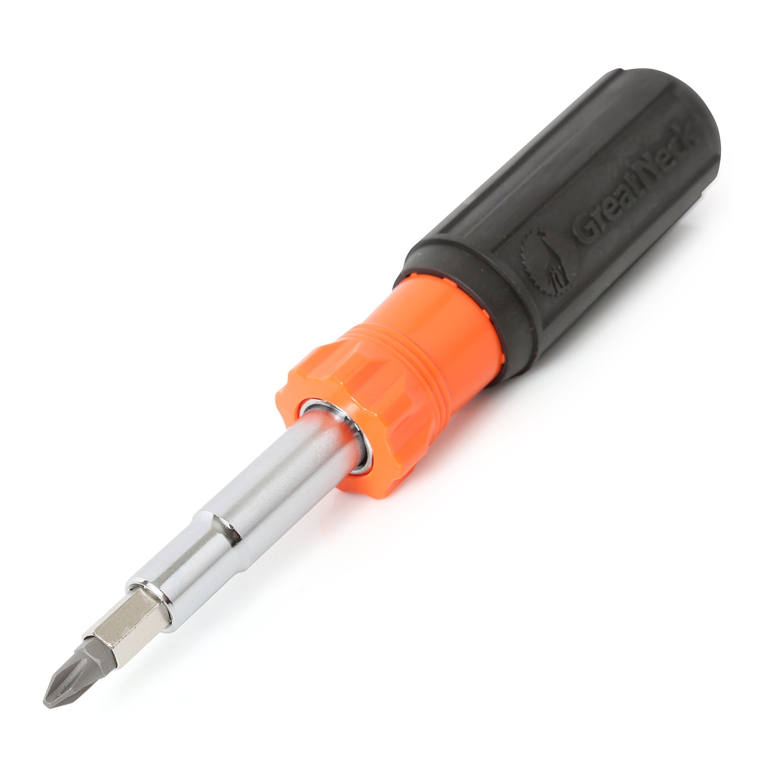 GreatNeck SD11RC 11-in-1 Multi-Bit Cushion Grip Screwdriver and